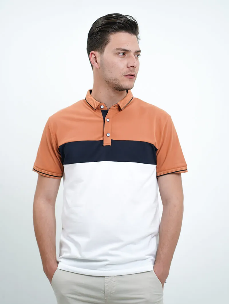 Polo color block